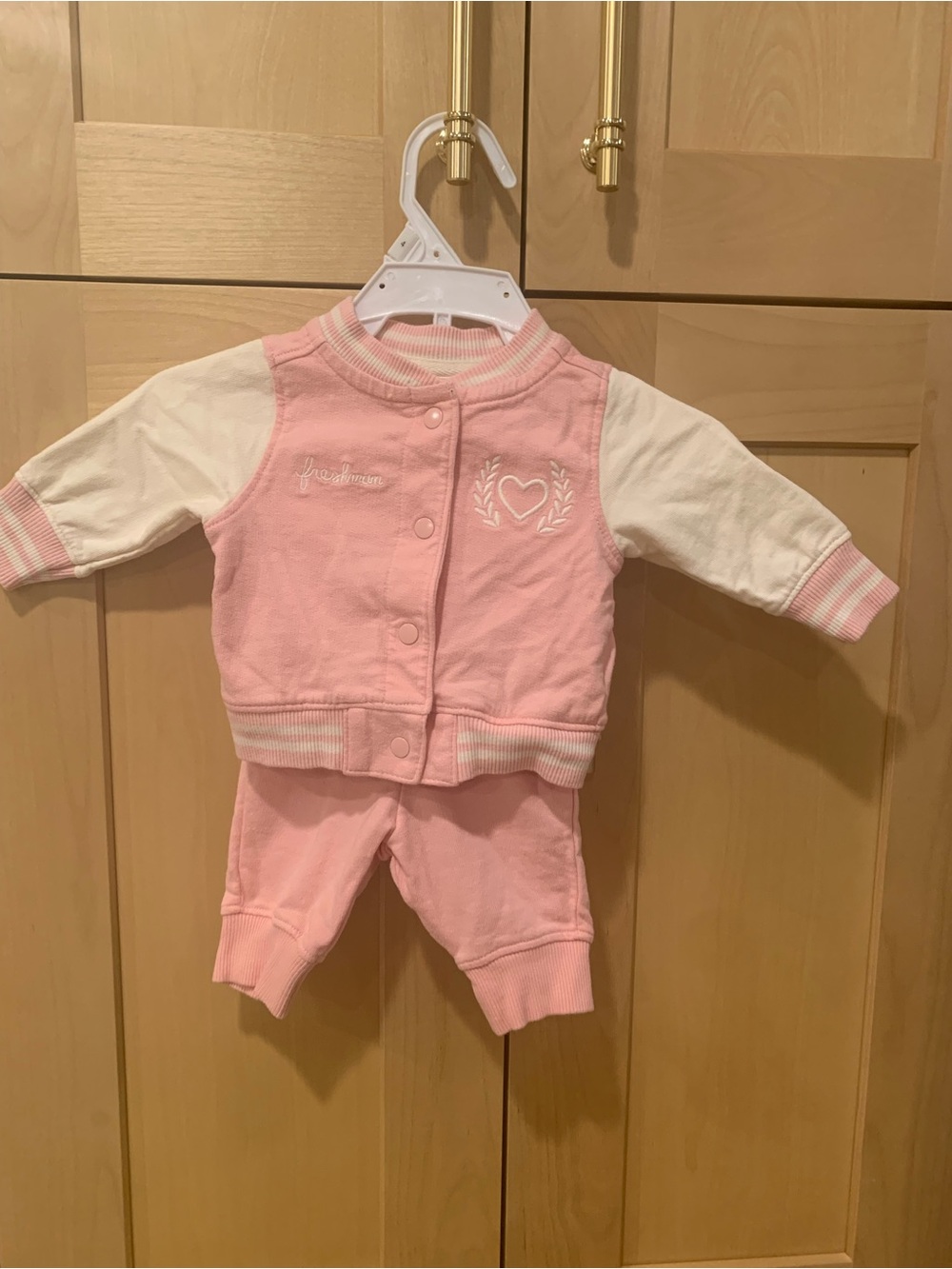 Baby Newborn Two Piece Jacket and Sweat Pants Set